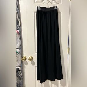 black maxi skirt
